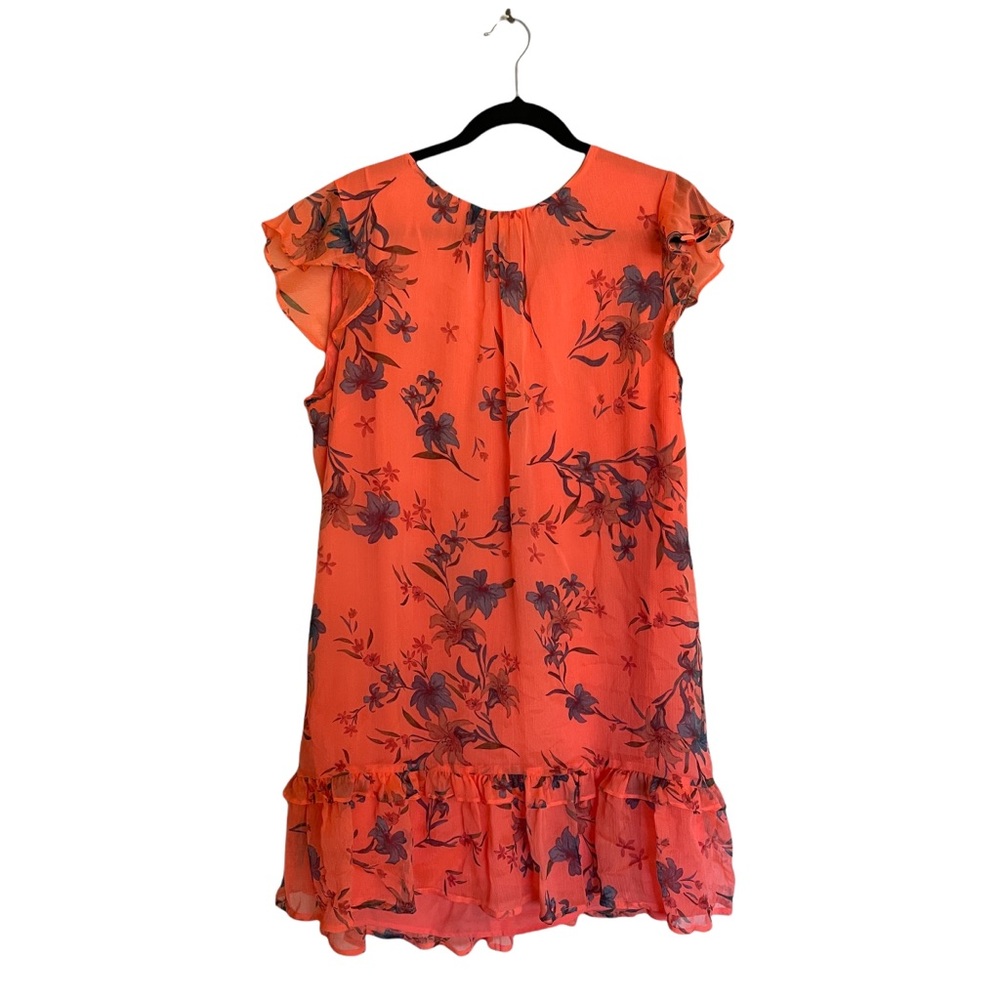 Cece Ruffled Floral-Print Dress